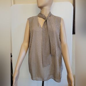 H&M top with neck tie, Sleeveless